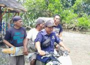 Buaya Terjaring Pukat Nelayan di Lakuan Akhirnya Naik Motor