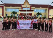 Jelang HUT Bhayangkara Satlantas Polres Morowali Gelar Lomba PBB