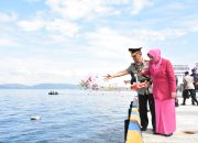 Sambut Hari Bhayangkara ke-77, Kapolda Sulteng pimpin Ziarah di TMP dan tabur bunga di Teluk Palu