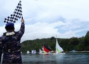 Mengangkat Kearifan Lokal Sulteng, Ditpolairud Polda Sulteng gelar lomba perahu layar tradisional