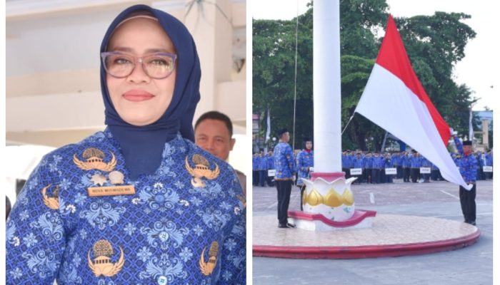 Upacara Gabungan OPD, Gubernur Dorong OPD Sukseskan Pencanangan Sulawesi Tengah Negeri Seribu Megalith