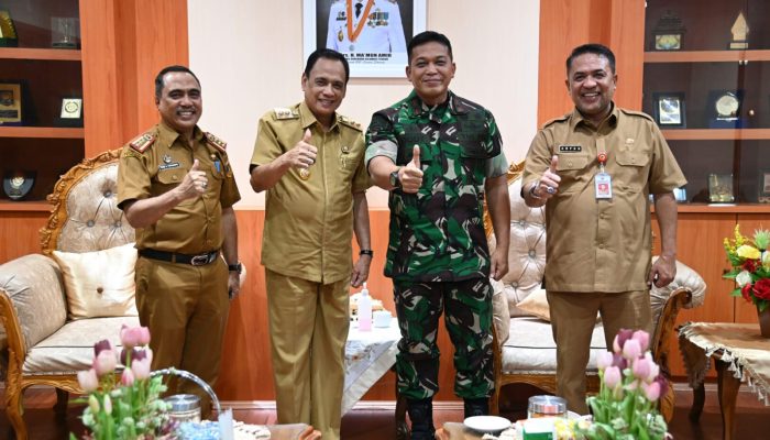 Danrem 132/Tadulako Brigjen TNI Dody Tri Winarto Temui Wagub : Untuk Perkuat Sinergitas Kelembagaan