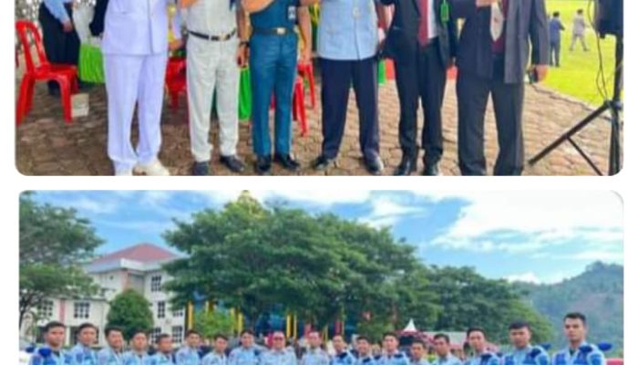 Wujud Sinergi APH, Lapas Leok Turut Hadir Dalam Upacara HUT Bhayangkara Ke-77 Tahun