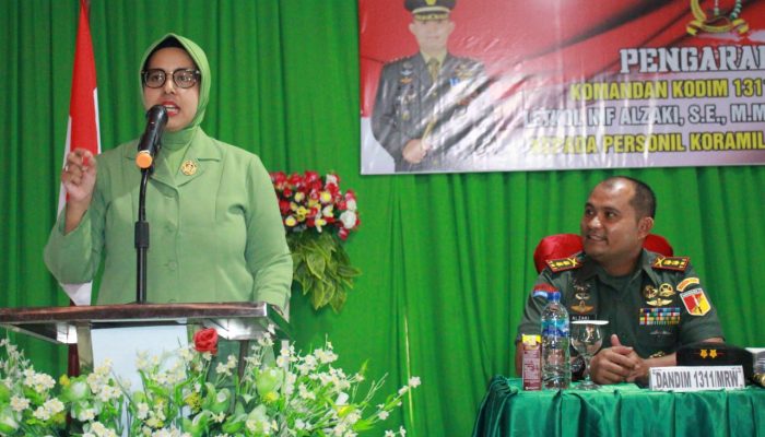 Kunjungan Berkesan Dandim dan Ketua Persit Cabang 1311 Morowali ke Koramil 03