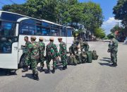 Dandim 1307/Poso Letkol Inf Hasroel Tamin, sambut 29 personel Komando Cadangan di Poso