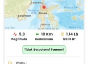 Warga Palu Rasakan Gempa Berkali kali, di Sigi Sejumlah Rumah Rusak 