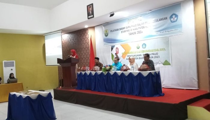Bintek Guru PAUD Fokus Pada Penanggulangan Stunting di Buka Oleh Pj. Bupati Buol