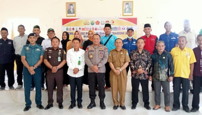 Polres Buol Laksanakan Deklarasi Pemilu Damai Tahun 2024 di Gedung Serba Guna SATYA HAPRABU Polres Buol