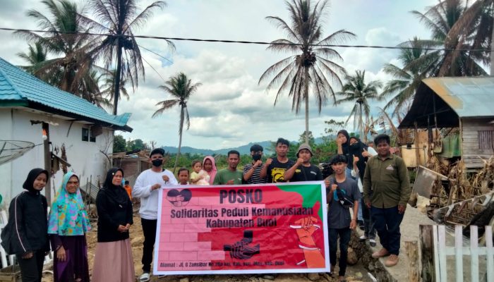 Solidaritas Peduli Kemanusiaan Kota Buol Kembali Bantu Warga Musibah Kebakaran di Desa Taluan Kec Momunu