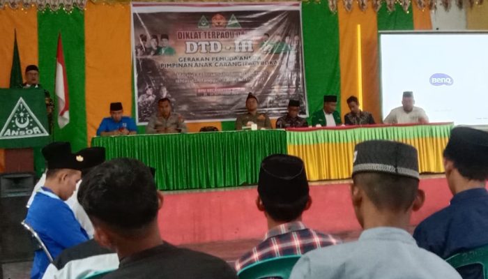 Dr. Tonang Malongi, MA Mewakili PJ Bupati Buol Buka Secara Resmi DTD III Ansor Banser Kabupaten Buol di BPU Kec Bokat