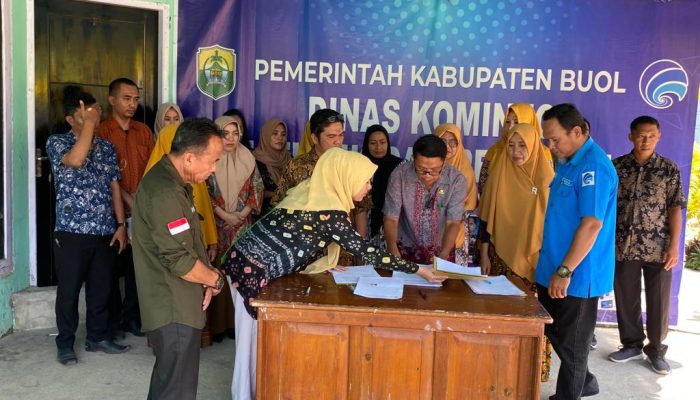 ASN dan PPPK Dinas Kominfo Buol Ucapkan Ikrar Jaga Netralitas Pemilu 2024