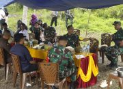 Sekda Tolitoli Berbincang Dengan Ketua Tim Wasev Mabesad Terkait TMMD Didesa Galumpang