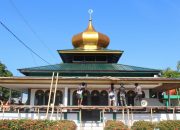 Penyelesaian Pembagunan pagar Gapura Mesjid Oleh TMMD 118 d”Dikebut”