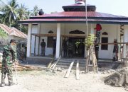 Hari ini Plafon mushola Di Lokasi TMMD 118 Mulai du kerjakan