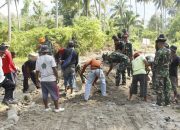 Satgas TMMD 118 Kodim 1305/BT Tunjukkan Semangat Gotong Royong Dilokasi Sasaran