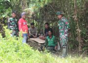 Satgas TMMD 118 Kumpul dan Ngopi Bareng warga di Jam Istrahat