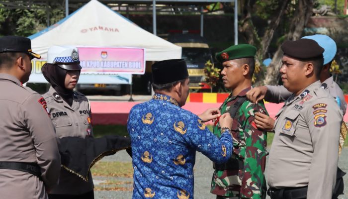 Pj. Bupati Buol Pimpin Apel Gelar Pasukan Ops Mantap Brata Tinombala 2023-2024, Cek Kesiapan Pengamanan Pemilu 2024 Diwilayah Kabupaten Buol