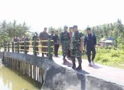 Danrem 132/Tdl Tinjau dan Resmikan Jembatan TMMD 118