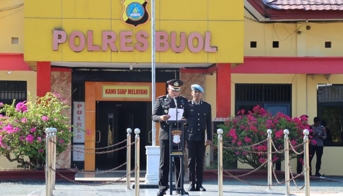 Kapolres Buol Pimpin Upacara Hari Sumpah Pemuda Ke-95 Tahun 2023
