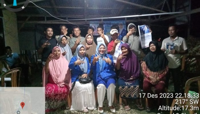 Thia Pratiwi S.Pd.M.Pd Caleg DPR RI Urut 3 Sosialisasi di Kelurahan Kumaligon Kab Buol