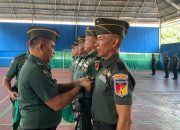Dandim, Letkol Inf Hasroel Tamin, S.H.,M.Hub.Int. Pimpin Serah Terima Jabatan Danramil Dan Perwira Staf Kodim 1307/Poso