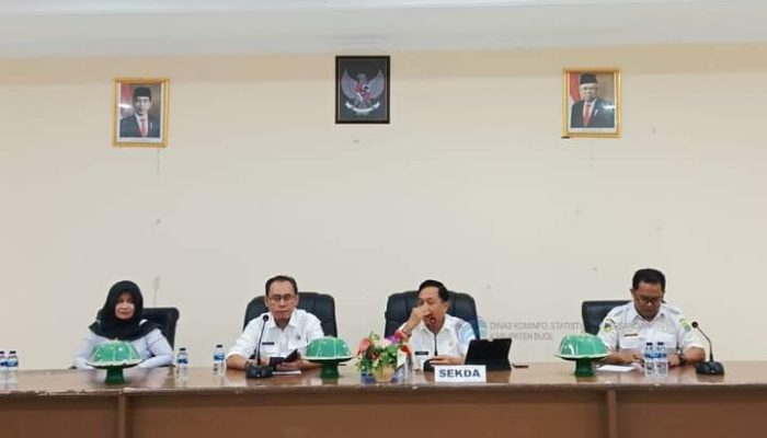 Direktur RSUD Mokoyurli Kabupaten Buol, dr. Maryati Ismail, Mars Hadiri acara pelepasan dan penerimaan tenaga kesehatan