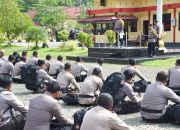 Gelar apel pelepasan 1.337 Personel pengamanan TPS, Ini penekanan Kapolres Morowali Utara