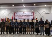 Wakili Dandim, Plh. Pabung Kodim 1307/Poso Hadiri Rapat Pleno Terbuka Rekapitulasi Hasil Penghitungan Perolehan Suara Pemilu 2024 Tingkat Kab. Touna