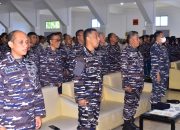 Lantamal VI Makassar Ikuti Exit Briefing Pangkoarmada RI Secara Virtual