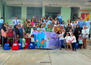 Danramil 1306-05/MrwBersama Ketua Persit Ranting 06, Berbagi Kasih Dengan Anak-anak Stunting di 5 Desa Binaan