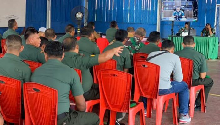 Kodim 1307/Poso Ikuti Vicon Bersama Aster Kasad, Bahas Tentang Ketahanan Pangan Nasional