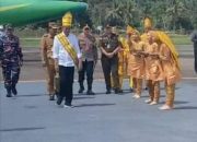 Presiden Jokowi dijemput Tarian Moduai dan Maragai saat Kunker ke Tolitoli