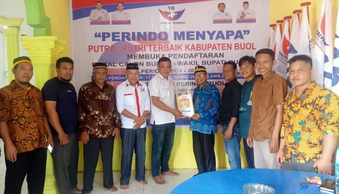 Drs. Abdullah Lamase Resmi Mendaftar Bakal Calon Bupati di Partai PKB, Partai Perindo dan Partai Demokrat Buol