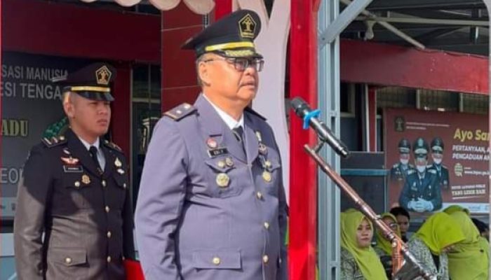 Lapas Leok Gelar Upacara Peringatan Hari Bhakti Pemasyarakatan Ke-60