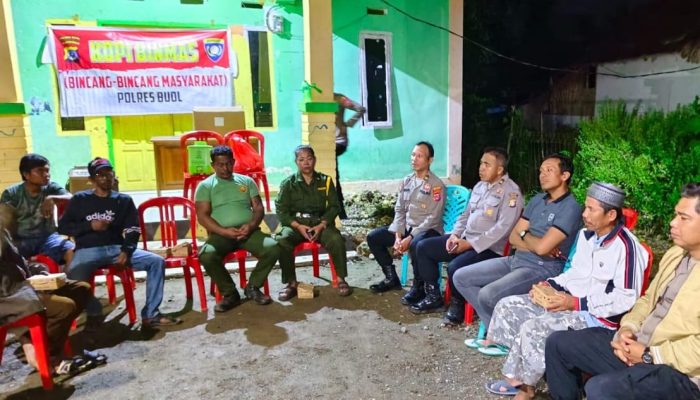 Polres Buol Gelar Kopi Binmas Wujudkan Kamtibmas Kondusif Desa Balau