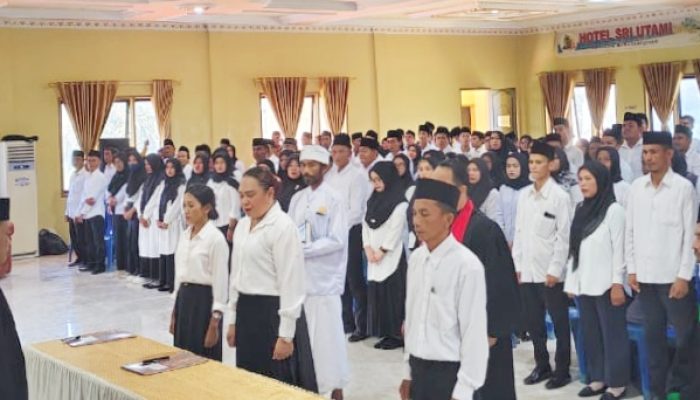 345 Peserta PPS Se-kabupaten Buol Dilantik Oleh Ketua KPU Buol