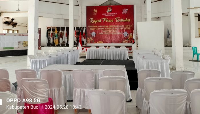 KPU Buol Akan Laksanakan Rapat Pleno Penetapan dan Peroleh Suara Partai Politik 2024-2029