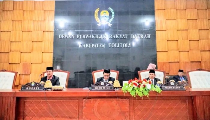 Rapat Paripurna DPRD Tolitoli: Penyampaian Pidato Bupati Tentang RANPERDA LPP APBD 2023 dan RANPERDA Lainnya Tahun 2024