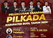 Ketua KPU Buol Nanang SE Umumkan Juara Sayembara Jingle dan Maskot Pilkada Buol 27 November 2024