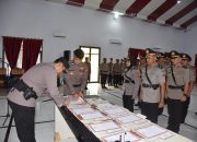 Kapolres Morowali Utara, Akbp Imam Wijayanto, pimpin Upacara Sertijab