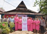 Polres Morowali Utara bedah rumah warga, jelang HUT Bhayangkara Ke-78