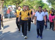 Meriahkan HUT Bhayangkara, Polres Tolitoli gelar Olahraga Bersama Forkopimda