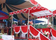 HUT Bhayangkara Ke-78 Gubernur Sulteng H. Rusdi Mastura Pimpinan Upacara dilapangan Pemda Buol