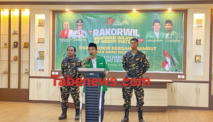 Rakorwil GP Ansor, Ketua PW GP Ansor M. Riski Lembah SH.MH “Konsolidasi Organisasi Menuju Sulteng Gemilang