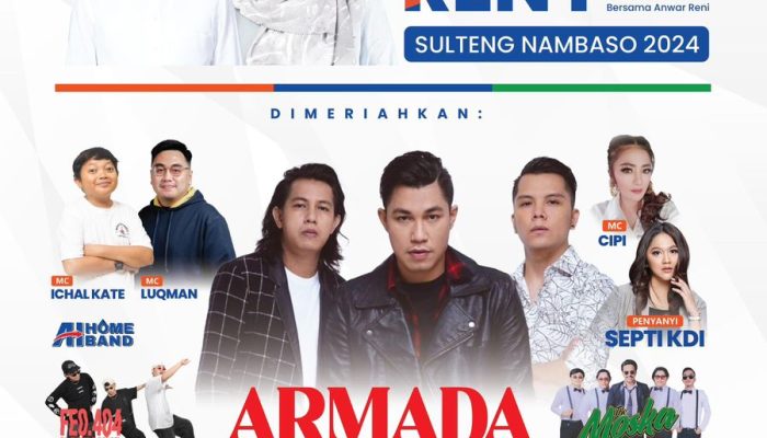 Perkiraan 10 Ribu Masa Akan Padati Konser BERANI Pasangan Anwar Hapid – Reny Lamajido (Cagub – Cawagub) Dikompleks Pertamina Kampung Bugis