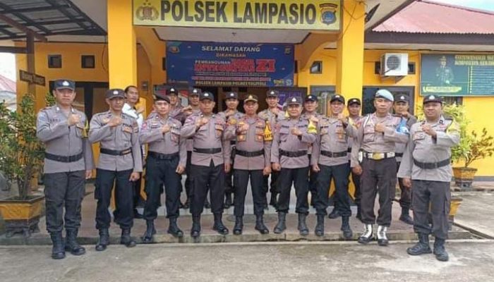 “Kapolsek Lampasio saat ikuti Latpraops Tinombala 2024”