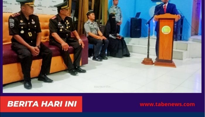 Kakanwil Kemenkumham Sulteng Pimpin Serah Terima Jabatan Kepala Lapas Leok