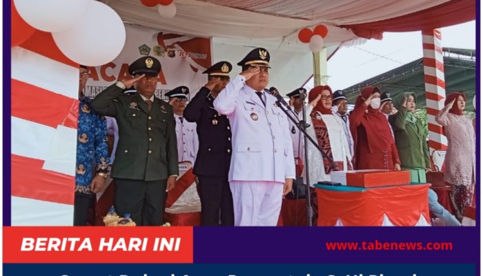 Camat Dulupi Acon Pomontolo S.Hi Pimpin Upacara Detik-detik Peringatan Proklamasi Kemerdekaan HUT-RI Ke-79 Tahun