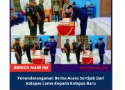 Sertijab Kalapas Kelas III Leok Edi Yulianto, SH Kepada Kalapas Baru Mansur, S.Sos., M.Si