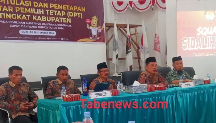 KPU Buol Gelar Rapat Pleno Terbuka Penetapan DPT 2024